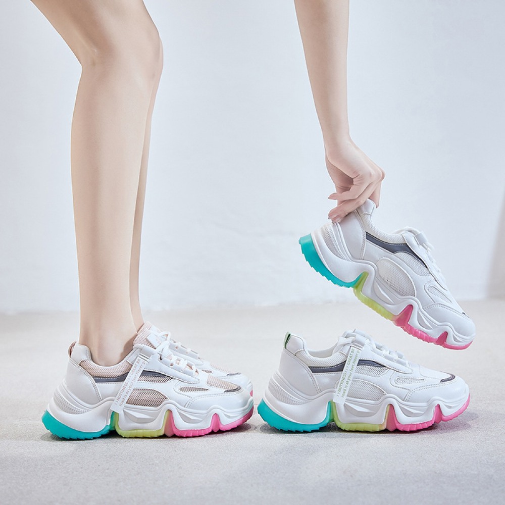 Mesh White Shoes Women's Summer New Student Net Shoes Womens Daisy Breathable Sneakers