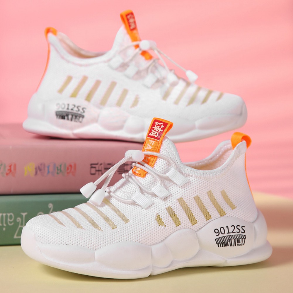 Girls' Shoes Summer New Children's Single Mesh Hollow Breathable Sneakers